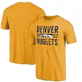 Denver Nuggets Fanatics Branded Gold Mountain Range Hometown Collection Tri Blend T-Shirt,baseball caps,new era cap wholesale,wholesale hats